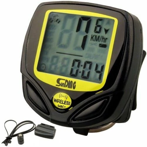 CONTACHILOMETRI TACHIMETRO WIRELESS BICI DIGITALE SENZA FILI MTB IMPERMEABILE  - Immagine 2 di 4