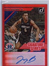 2019-20 Donruss Signature Series #81 Troy Brown Jr. Auto 