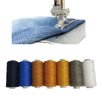 Jeansfäden Jeans Reparatur Polyester Baumwolle Spulen Nähen Handstich Knopf