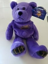 LIMITED TREASURES PREMIUM PRO BEAR VIKINGS RANDALL CUNNINGHAM BEANIE BEAR