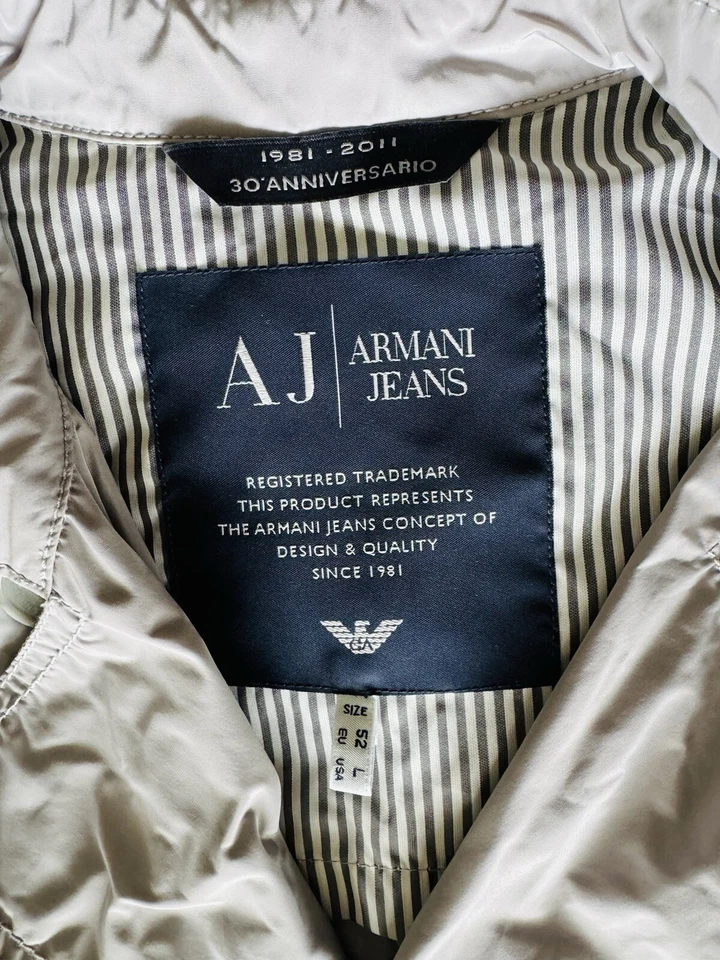 Gabardina Armani vintage/abrigo de conductor/52 grande Foto 2 de 4