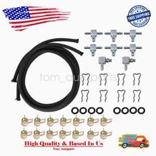 Fuel Injector Return Line W/Fittings clamps For 2004.5-2010 Chevrolet GMC 6.6L