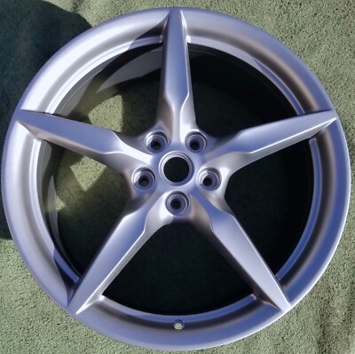 Perfect Factory Ferrari F8 488 Front Wheel Grigio Gray Genuine OEM