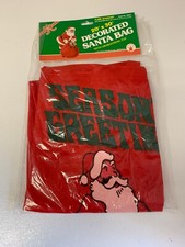 Rubies 1991 Decorated Santa Bag Drawstring Top Adult Costume Accessory NEW