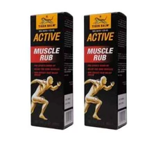 3 X Tiger Balm Active Muscle Rub 60g Non-Greasy Pain Relief Cream