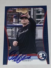 Oliver Dunn SIGNED 2022 Somerset Patriots Team Card RC Auto Milwaukee Brewers