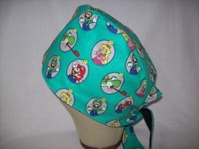 Men/Women Surgical Scrub Cap Lined Party Characters 100 Cotton