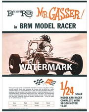 REVELL MR. GASSER BRM RACER 8 X 10 SLOT CARS DEALER SHEET ,RAT FINK PHOTO PRINT
