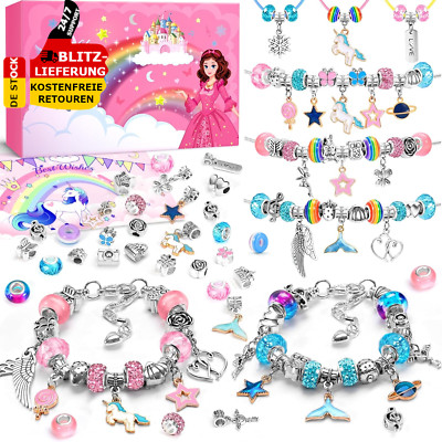 Einhorn Kinder Geschenke Mädchen Armbänder Bastelset Adventskalender Spielzeug