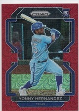 2022 Panini Prizm - Tier II Yonny Hernandez #21 Red Mojo Prizm 069/149 (RC)