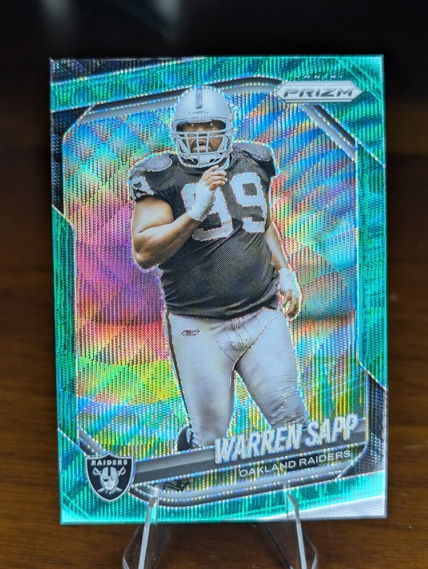 Panini 2025 Prizm Warren Sapp #212 Oakland Raiders NFL Football Card