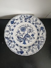 Vintage Vienna Woods Blue Onion Dinner Plates 10" Set Of 4