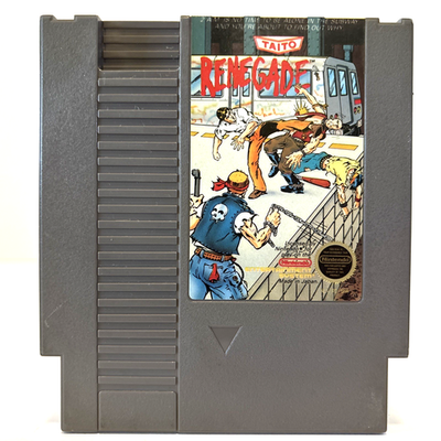 #ad Renegade Nintendo Entertainment System NES 1988 Cartridge Only Tested $14.95