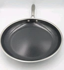 HexClad 12" FRYING PAN 12-Inch 12 Hybrid Non-Stick NO Lid - Used Good Condition