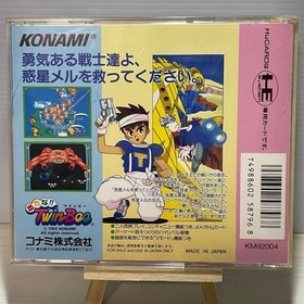 PCE Detana!! TwinBee HuCARD KONAMI PC Engine Tested Japanese Retro Game