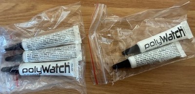 5x  PolyWatch Original-5x5g-Neu/unbenutzt-PolyWatch-Polish-für Kunststoffgläser