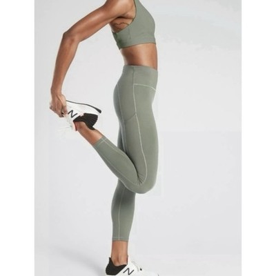 ATHLETA Ultimate Stash Pocket 7/8 Tight in Laurel Olive - SP