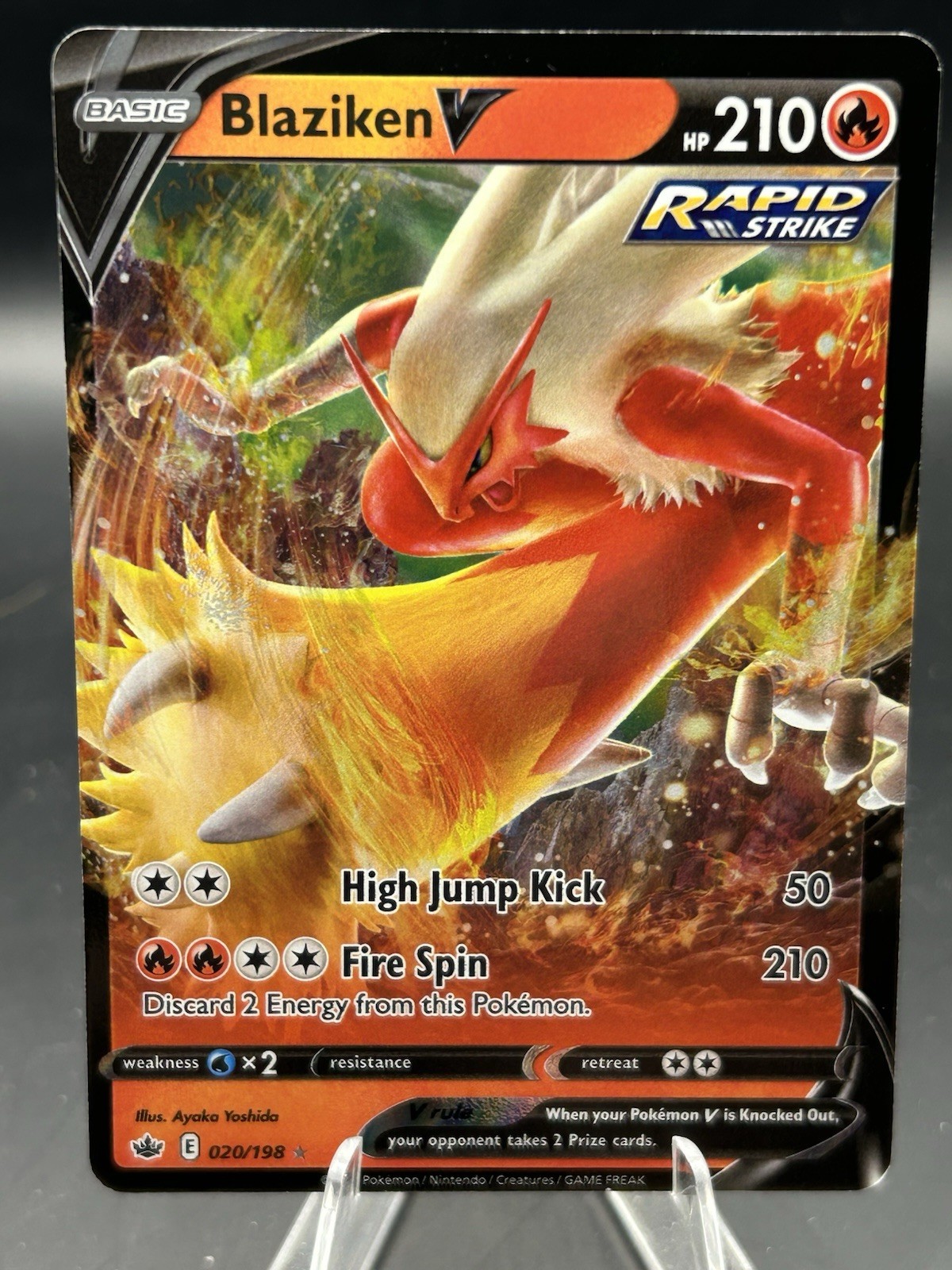 Pokemon Blaziken V 20/198 - Chilling Reign Ultra Rare  Card