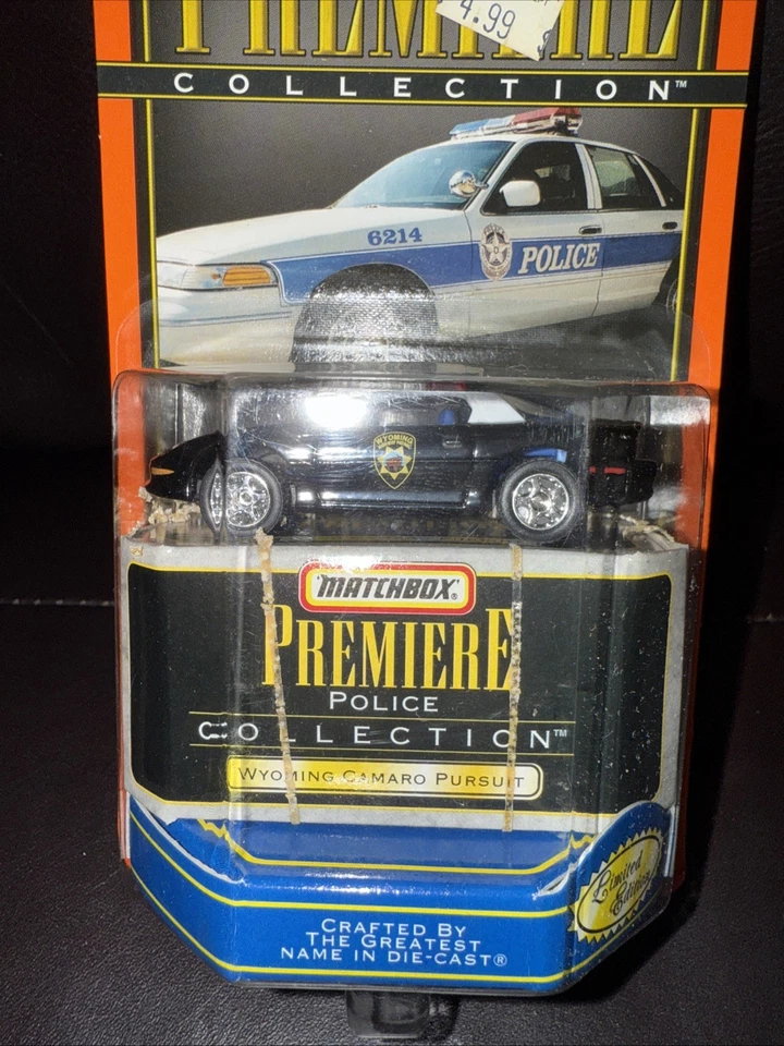 1998 Matchbox Premiere Collection Police Wyoming HP Camaro New Old Stock #Z573 - Image 2 of 4