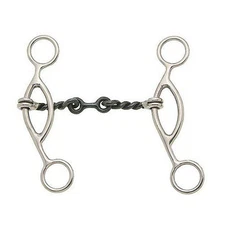 Kelly Silver Star Tough1 Sweet Iron Gag Dogbone Snaffle Bit