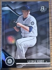 Topps 2021 Bowman Platinum George Kirby #TOP-17 Seattle Mariners Top Prospects