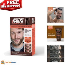 Keratin Beard Wash - Control GX 4 Fl Oz, Gradually Reduces Grey for Fuller Look