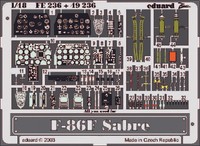 Eduard Accessories Fe236 - 1:48 F-86F Sabre - ÄTzsatz - Neu