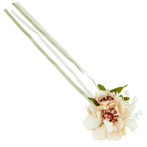 Fiore artificiale lungo ramo rosa finta colori vivaci realistici fiore