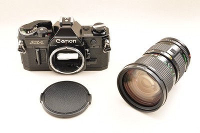 AE-1 Canon F3.5 35-105mm FD / 黒 PROGRAM AE-1 Canon Black *Exc Lens MF Macro f3.5 35-105mm /NFD Camera Film フィルムカメラ