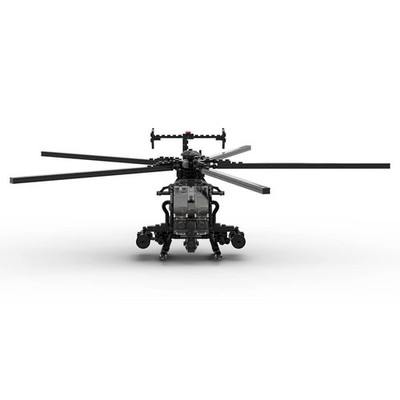 MH-6 Little Bird Helicopter Model 608pcs MOC-88275 Building Blocks Toy Set