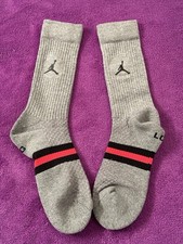 2-Pack Air Jordan Legacy Crew Socks - Grey - Men's Large 8-12