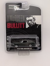 2016 GREENLIGHT HOLLYWOOD STEVE MCQUEEN BULLITT MOVIE 1968 FORD MUSTANG GT 1/64