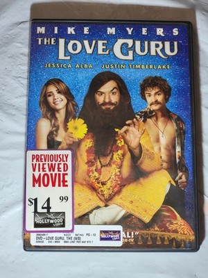 The Love Guru DVD Mike Myers Jessica Alba Justin Timberlake Comedy Movie