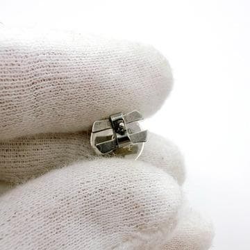 Hermes Calcite Eclipse Earrings Silver Light Blue… - image 3