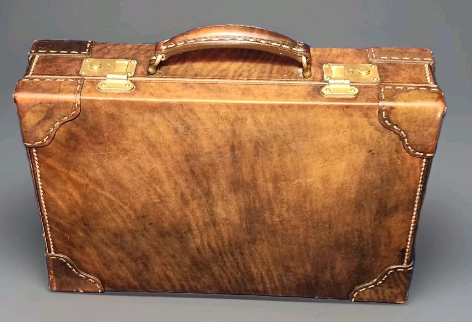 Винтажный Mcm сделано в Италии для Abercrombie & Fitch кожаный портфель 17 «X 12» X 4,5» - Изображение 2 из 4