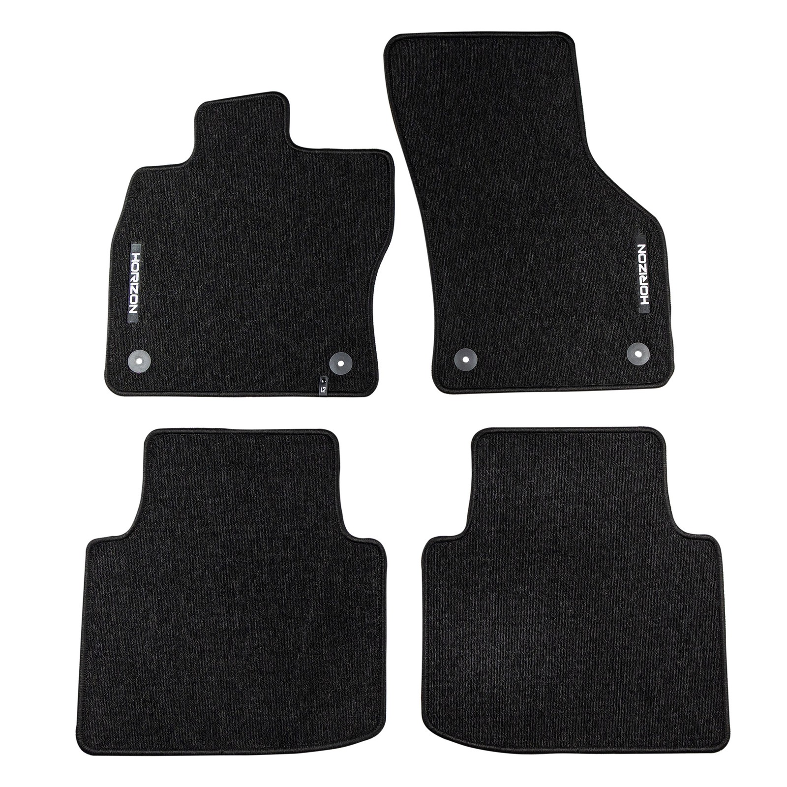 Tapis de sol voiture Skoda Superb III en velours noir premium pour habitacle