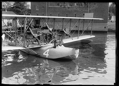 Photo:1910s Amphibious Aircraft Floatplane Seaplane Number 4 Watercraft
