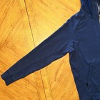 Nike Air Max Jacket Adult Size Large Navy Blue Full Zip Spell Out Sleeve Hoodie
