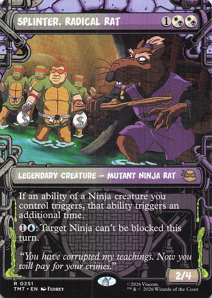Splinter, Radical Rat (Borderless) Teenage Mutant Ninja Turtles Regular
