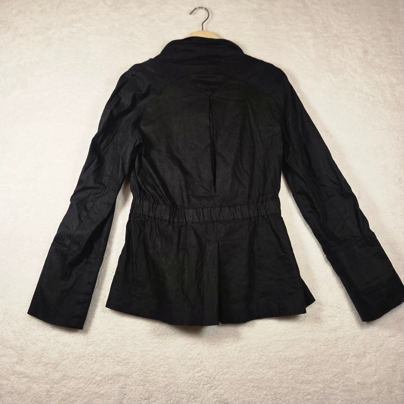 Cache Black Utility Jacket Drawstring Waist Pocke… - image 2