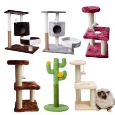 Cat Tree Cat Tower Scratching Posts Cat Condo Activity Centre Climbing Frame