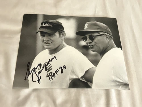 Washington Redskins SONNY JURGENSEN Signed 8x10 VINCE LOMBARDI Photo AUTOGRAPH J