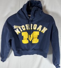 Wear By Erin Andrews Women's Michigan Wolverines NCAA Cropped Hoodie XS