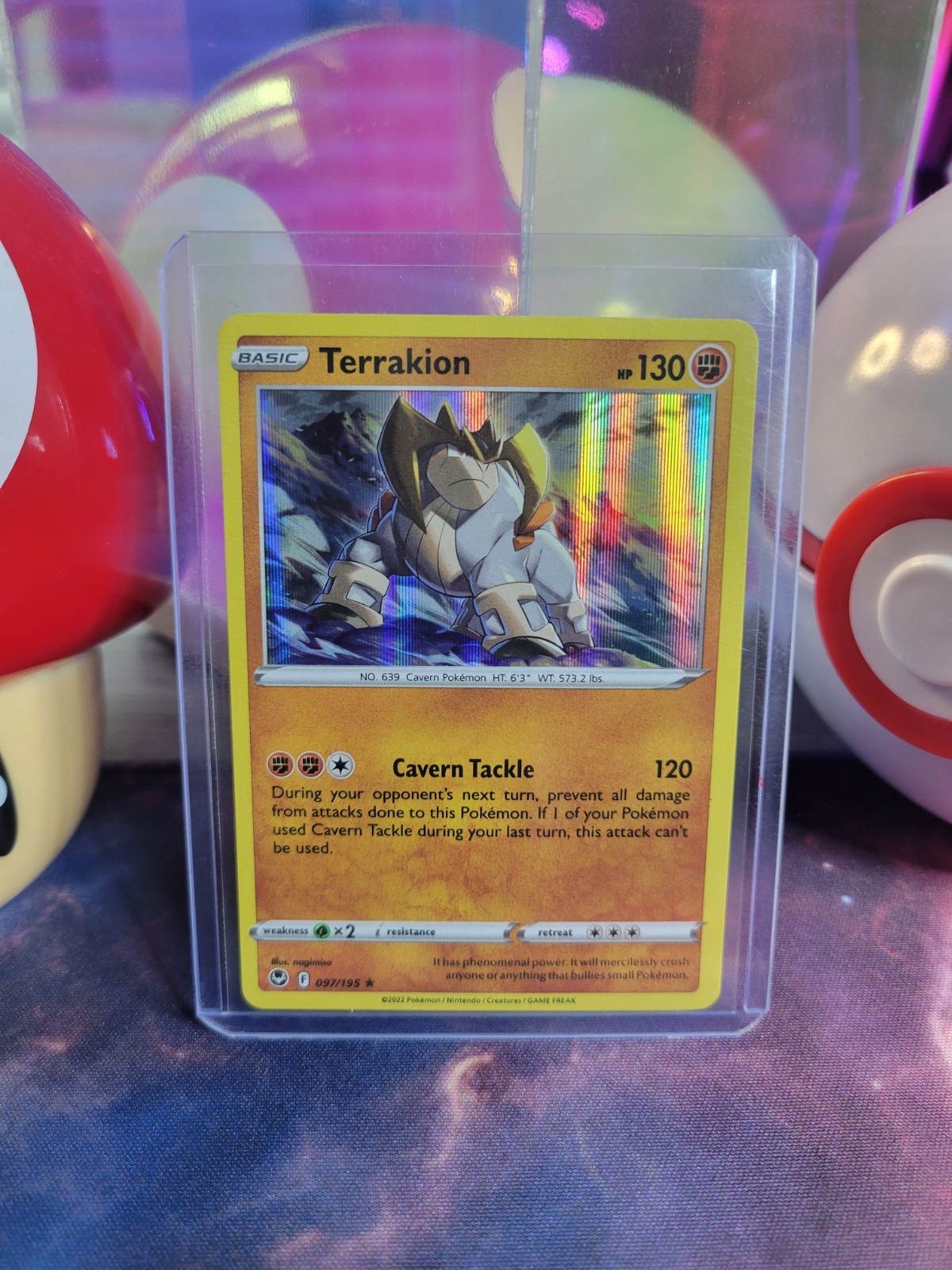 Terrakion 97/195 Pokémon TCG SW&SH Silver Tempest Holo Rare NM