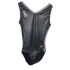 GK Elite Gymnastics Breast Cancer Leotard Black Size Adult Small