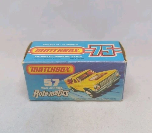 Matchbox Lesney Superfast No57 WILDLIFE TRUCK " Empty J TYPE box " WITHOUT NEW