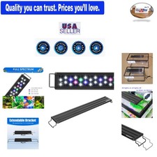 LED Aquarium Light 12 Inch Full Spectrum Fish Tank Light for Freshwater