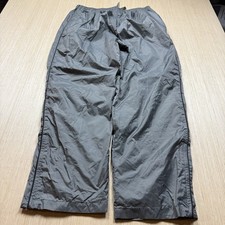 Vintage Y2K Wide Leg Windbreaker Pants Baggy Cyber Mall Goth XL Silver mta Pro