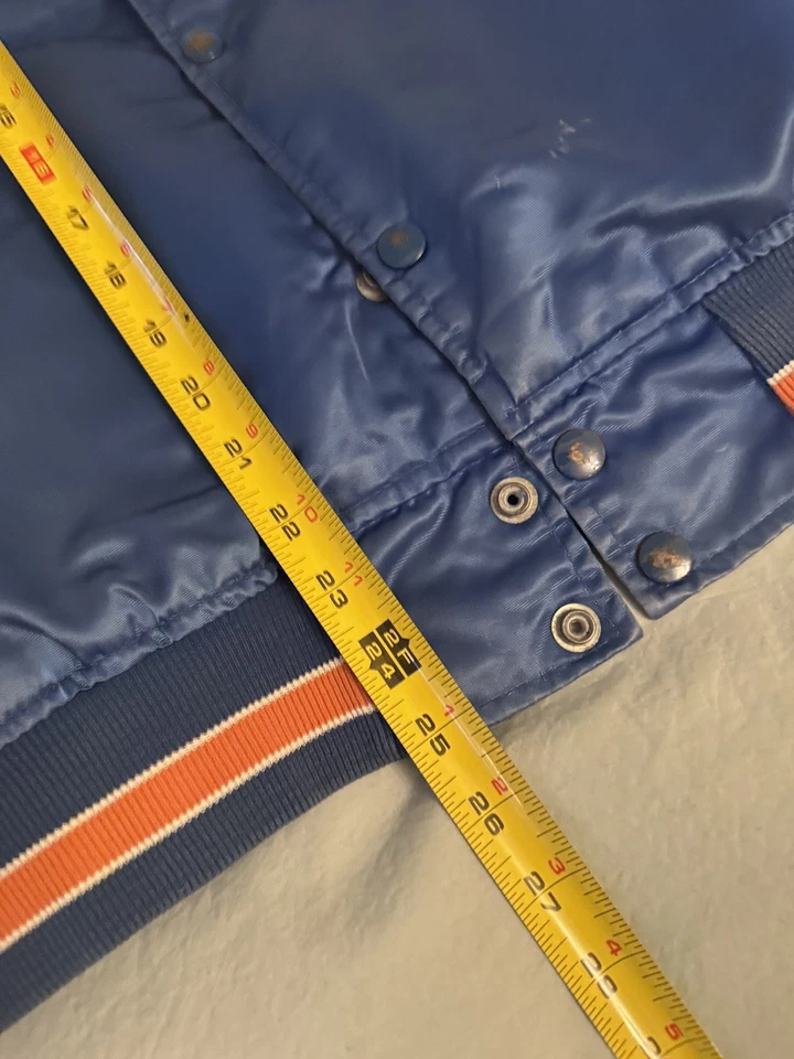 VTG 90s MLB NEW YORK METS STARTER AUTHENTIC SATIN JACKET MADE IN USA SIZE  M - Image 3 of 4