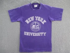 Collegiate Pacific New York University Men's T-Shirt Purple S Cotton